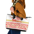Dolphins NAIDOC Week Leather Tote Bag Aboriginal Torres Strait Islanders Vibe