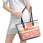 Dolphins NAIDOC Week Leather Tote Bag Aboriginal Torres Strait Islanders Vibe