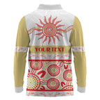Dolphins NAIDOC Week Personalised Long Sleeve Polo Shirt Aboriginal Torres Strait Islanders Vibe