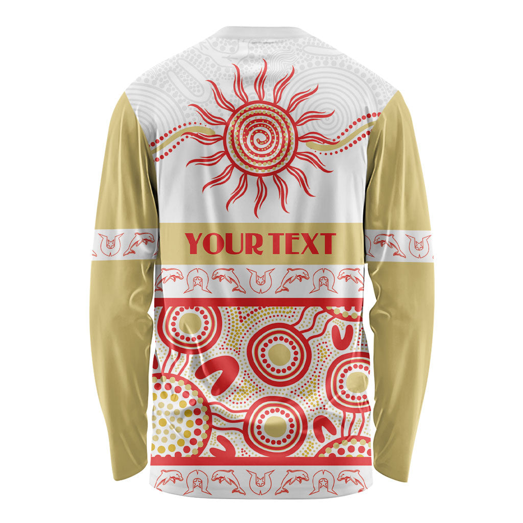 Dolphins NAIDOC Week Personalised Long Sleeve Shirt Aboriginal Torres Strait Islanders Vibe