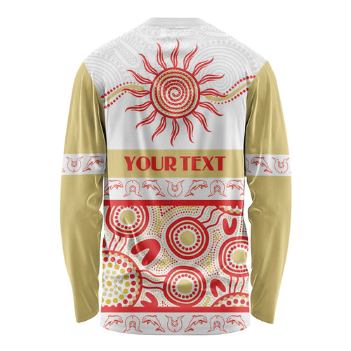 Dolphins NAIDOC Week Personalised Long Sleeve Shirt Aboriginal Torres Strait Islanders Vibe