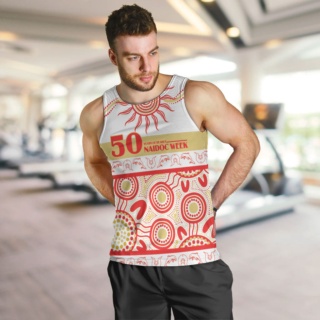 Dolphins NAIDOC Week Personalised Men Tank Top Aboriginal Torres Strait Islanders Vibe