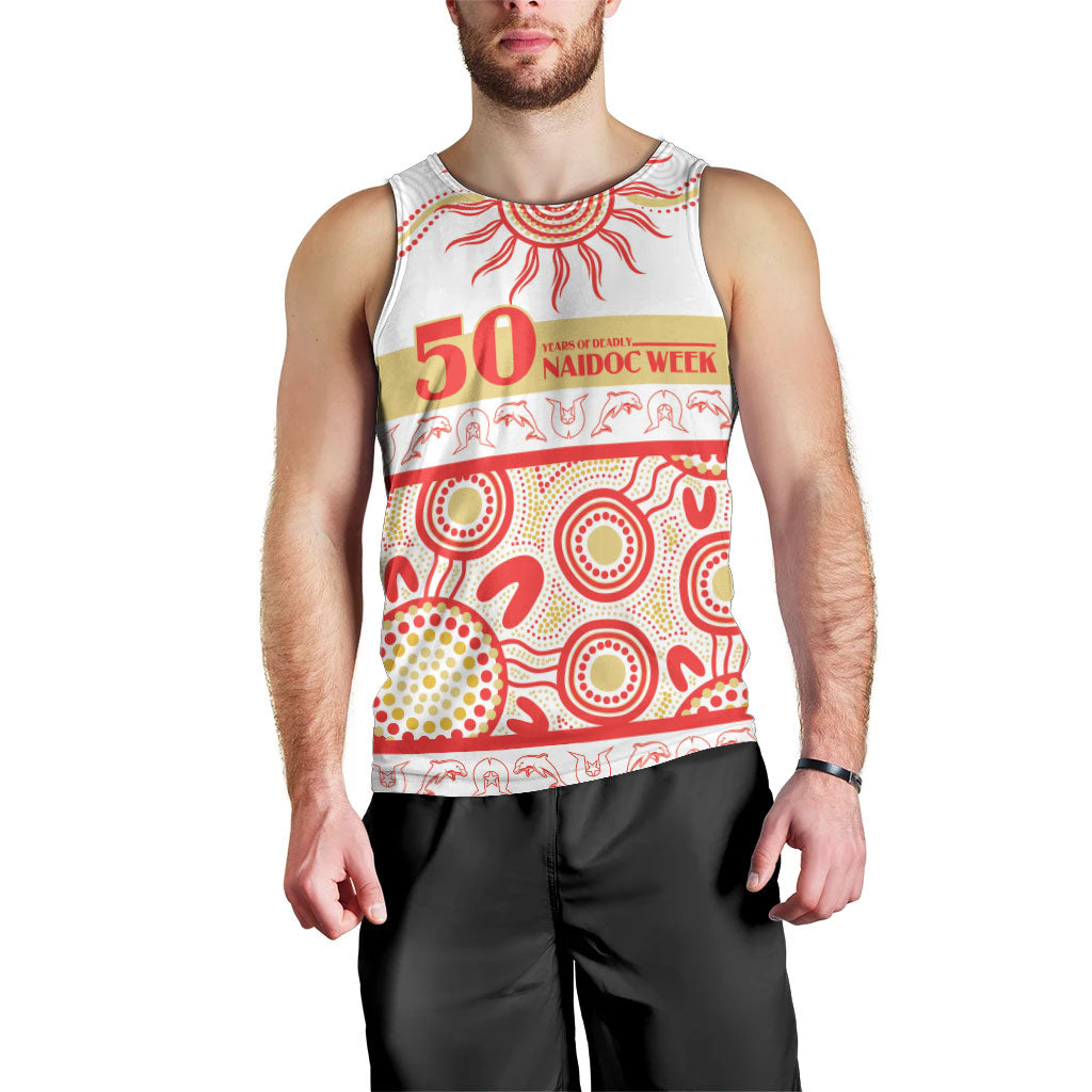 Dolphins NAIDOC Week Personalised Men Tank Top Aboriginal Torres Strait Islanders Vibe