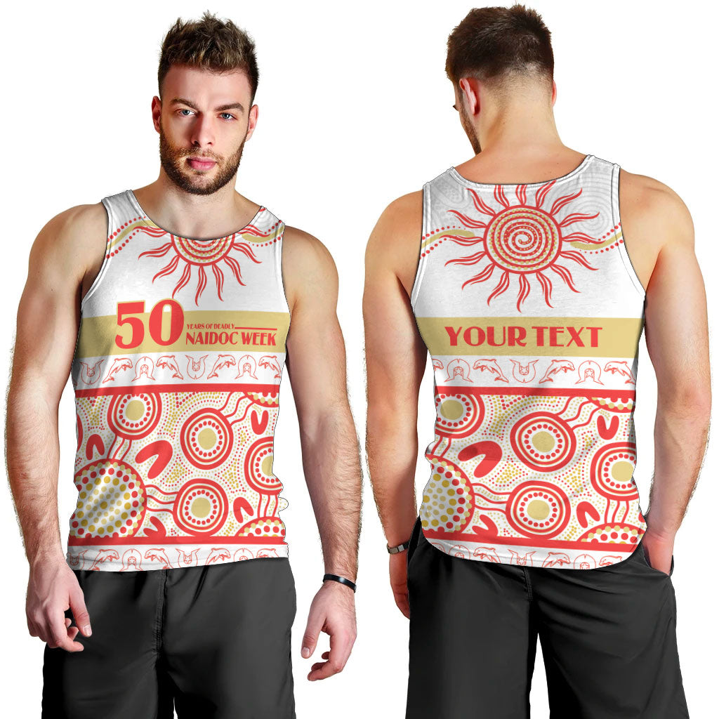 Dolphins NAIDOC Week Personalised Men Tank Top Aboriginal Torres Strait Islanders Vibe