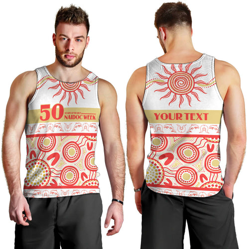 Dolphins NAIDOC Week Personalised Men Tank Top Aboriginal Torres Strait Islanders Vibe