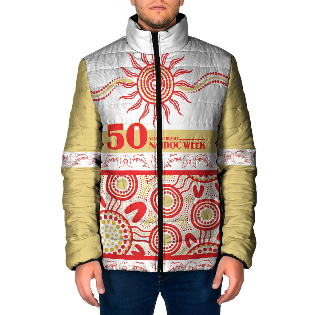 Dolphins NAIDOC Week Personalised Padded Jacket Aboriginal Torres Strait Islanders Vibe