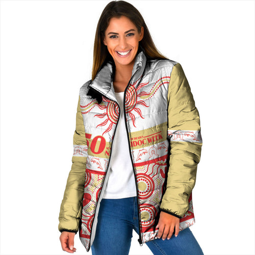 Dolphins NAIDOC Week Personalised Padded Jacket Aboriginal Torres Strait Islanders Vibe