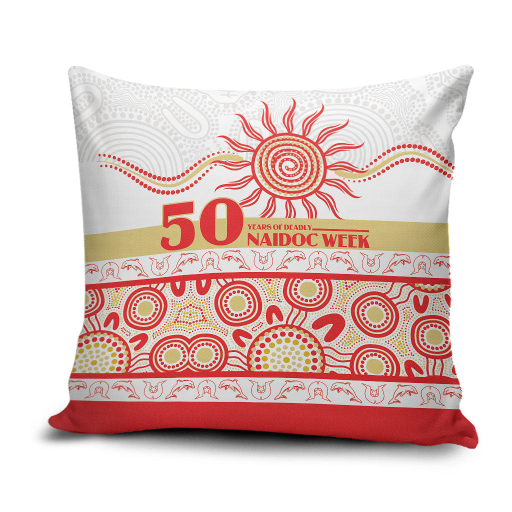 Dolphins NAIDOC Week Pillow Cover Aboriginal Torres Strait Islanders Vibe