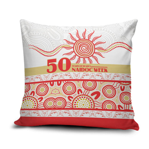 Dolphins NAIDOC Week Pillow Cover Aboriginal Torres Strait Islanders Vibe