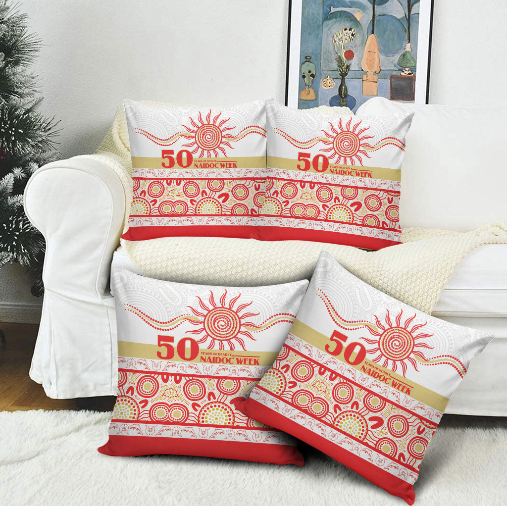 Dolphins NAIDOC Week Pillow Cover Aboriginal Torres Strait Islanders Vibe