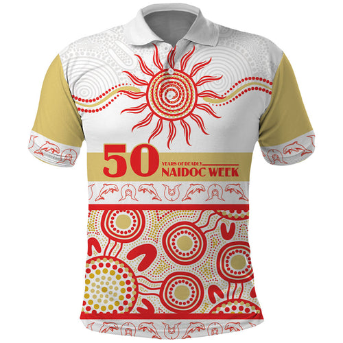 Dolphins NAIDOC Week Personalised Polo Shirt Aboriginal Torres Strait Islanders Vibe