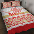 Dolphins NAIDOC Week Quilt Bed Set Aboriginal Torres Strait Islanders Vibe