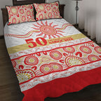 Dolphins NAIDOC Week Quilt Bed Set Aboriginal Torres Strait Islanders Vibe