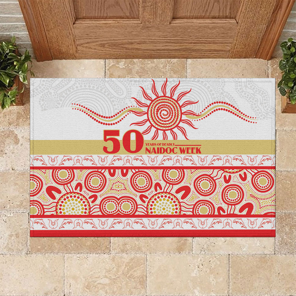 Dolphins NAIDOC Week Rubber Doormat Aboriginal Torres Strait Islanders Vibe
