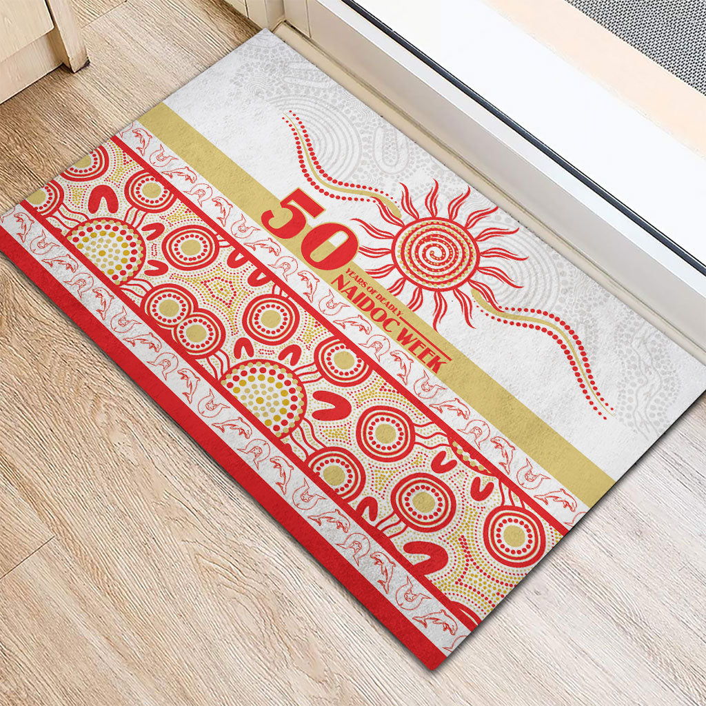 Dolphins NAIDOC Week Rubber Doormat Aboriginal Torres Strait Islanders Vibe