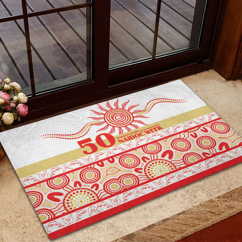 Dolphins NAIDOC Week Rubber Doormat Aboriginal Torres Strait Islanders Vibe