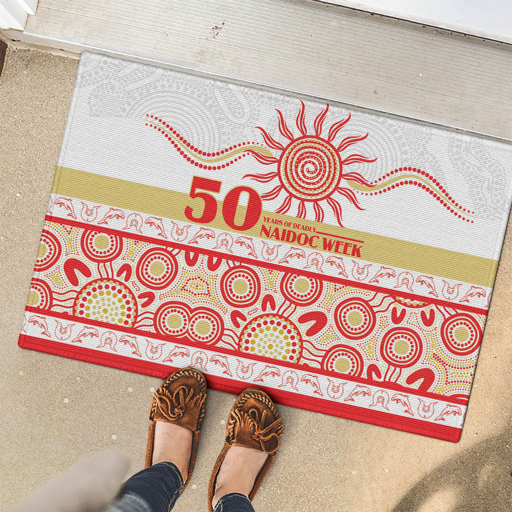 Dolphins NAIDOC Week Rubber Doormat Aboriginal Torres Strait Islanders Vibe