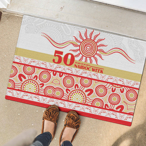 Dolphins NAIDOC Week Rubber Doormat Aboriginal Torres Strait Islanders Vibe