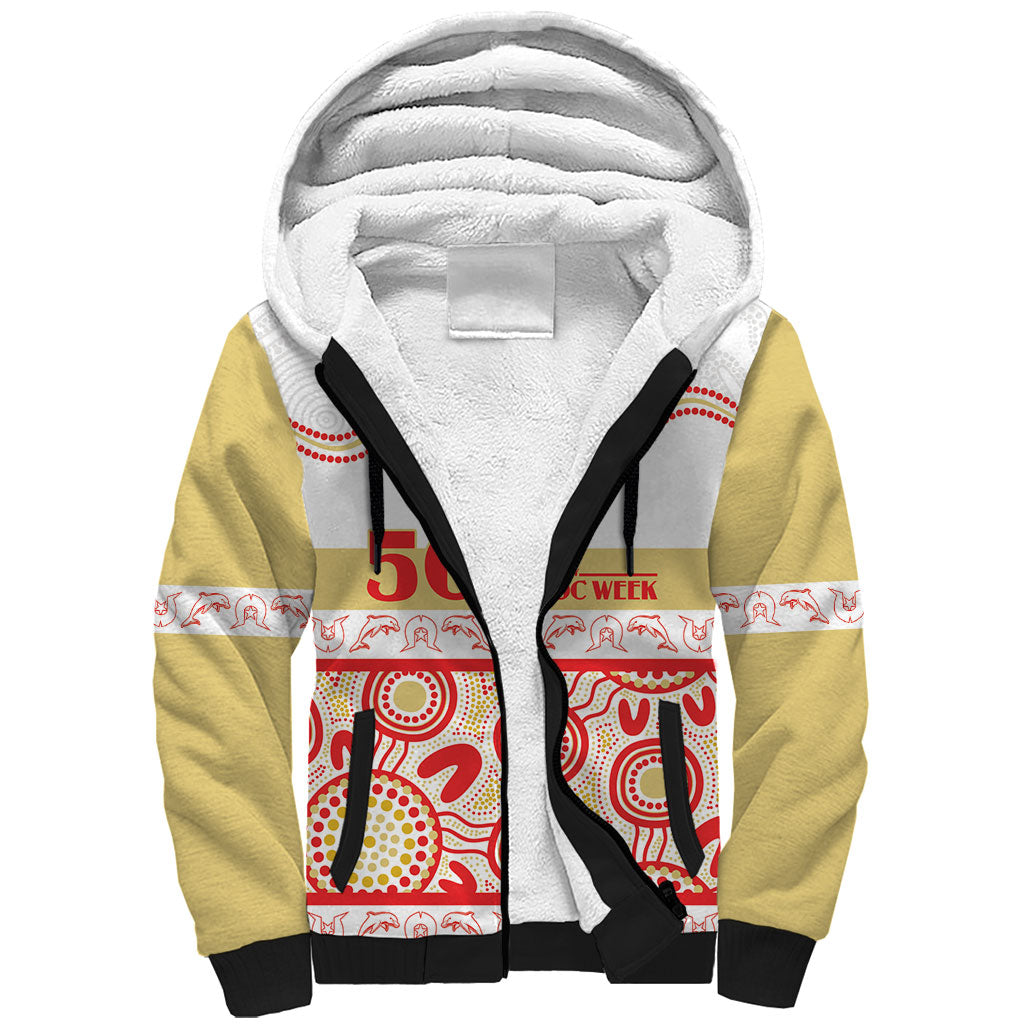 Dolphins NAIDOC Week Personalised Sherpa Hoodie Aboriginal Torres Strait Islanders Vibe