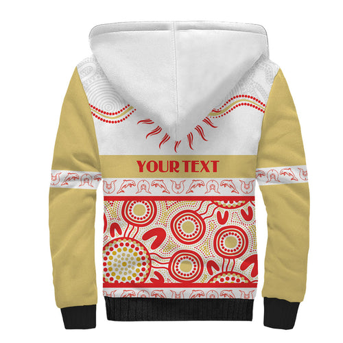 Dolphins NAIDOC Week Personalised Sherpa Hoodie Aboriginal Torres Strait Islanders Vibe