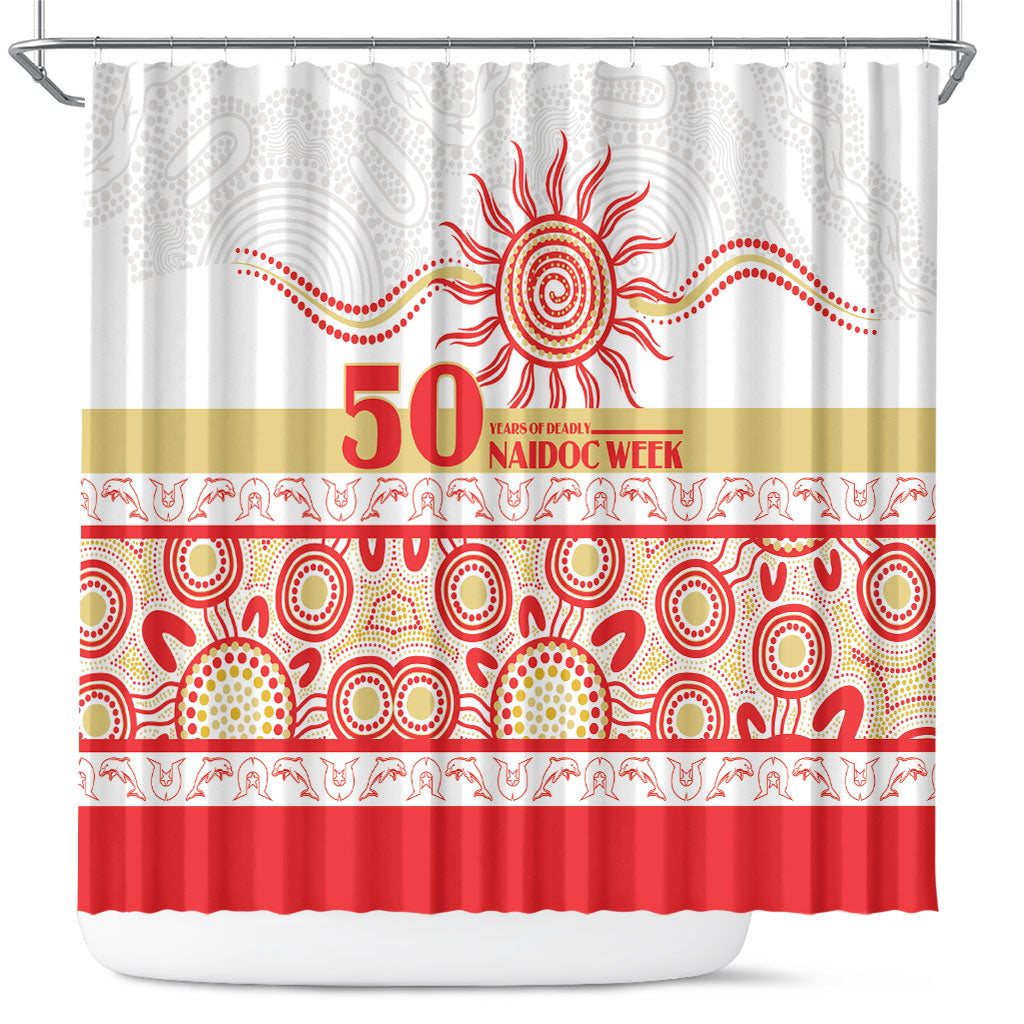Dolphins NAIDOC Week Shower Curtain Aboriginal Torres Strait Islanders Vibe