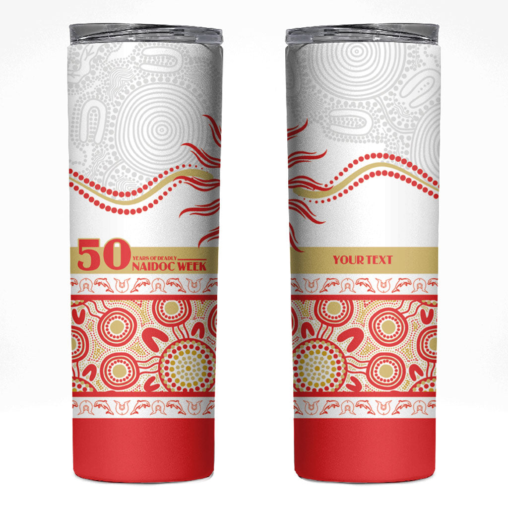 Dolphins NAIDOC Week Personalised Skinny Tumbler Aboriginal Torres Strait Islanders Vibe