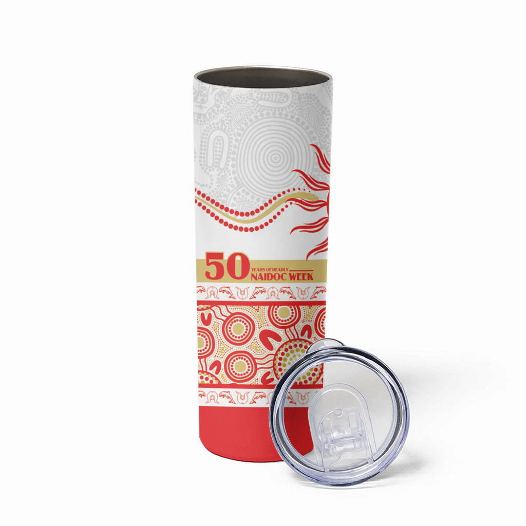 Dolphins NAIDOC Week Personalised Skinny Tumbler Aboriginal Torres Strait Islanders Vibe