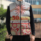 Dolphins NAIDOC Week Personalised Sleeveless Puffer Jacket Aboriginal Torres Strait Islanders Vibe