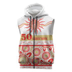 Dolphins NAIDOC Week Personalised Sleeveless Zip Hoodie Aboriginal Torres Strait Islanders Vibe