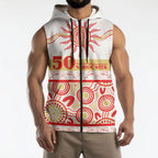 Dolphins NAIDOC Week Personalised Sleeveless Zip Hoodie Aboriginal Torres Strait Islanders Vibe