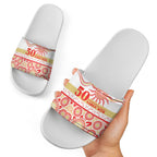 Dolphins NAIDOC Week Slide Sandals Aboriginal Torres Strait Islanders Vibe