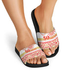 Dolphins NAIDOC Week Slide Sandals Aboriginal Torres Strait Islanders Vibe