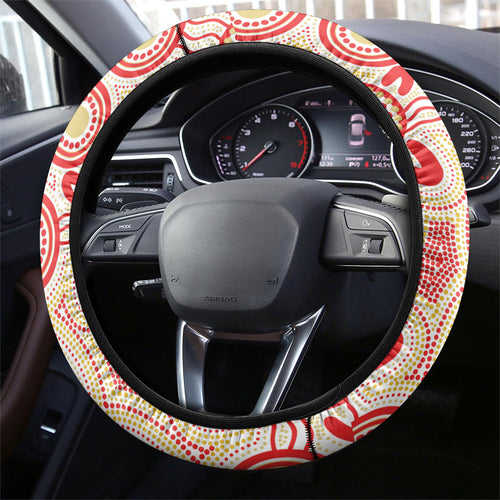 Dolphins NAIDOC Week Steering Wheel Cover Aboriginal Torres Strait Islanders Vibe