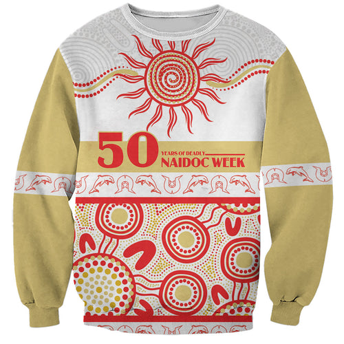Dolphins NAIDOC Week Personalised Sweatshirt Aboriginal Torres Strait Islanders Vibe