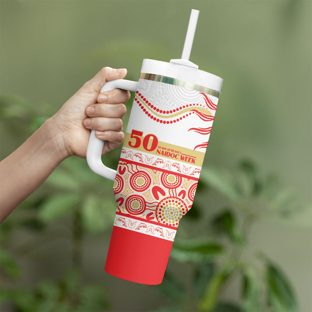 Dolphins NAIDOC Week Personalised Tumbler With Handle Aboriginal Torres Strait Islanders Vibe