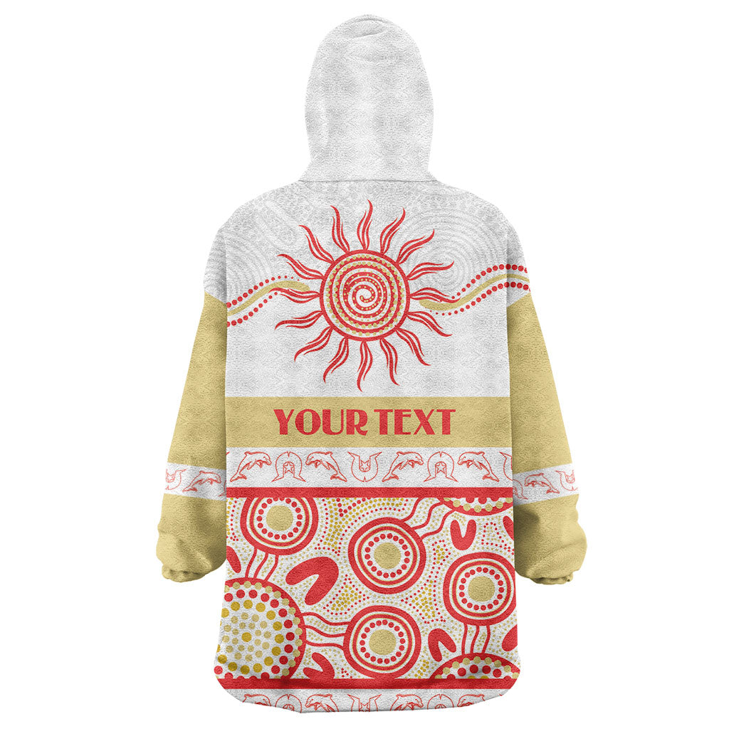 Dolphins NAIDOC Week Personalised Wearable Blanket Hoodie Aboriginal Torres Strait Islanders Vibe