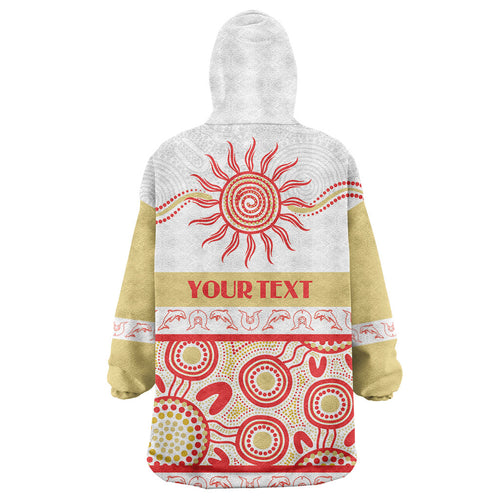 Dolphins NAIDOC Week Personalised Wearable Blanket Hoodie Aboriginal Torres Strait Islanders Vibe