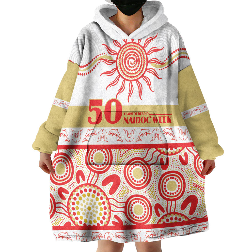 Dolphins NAIDOC Week Personalised Wearable Blanket Hoodie Aboriginal Torres Strait Islanders Vibe