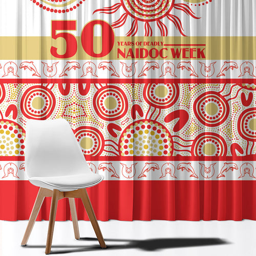 Dolphins NAIDOC Week Window Curtain Aboriginal Torres Strait Islanders Vibe