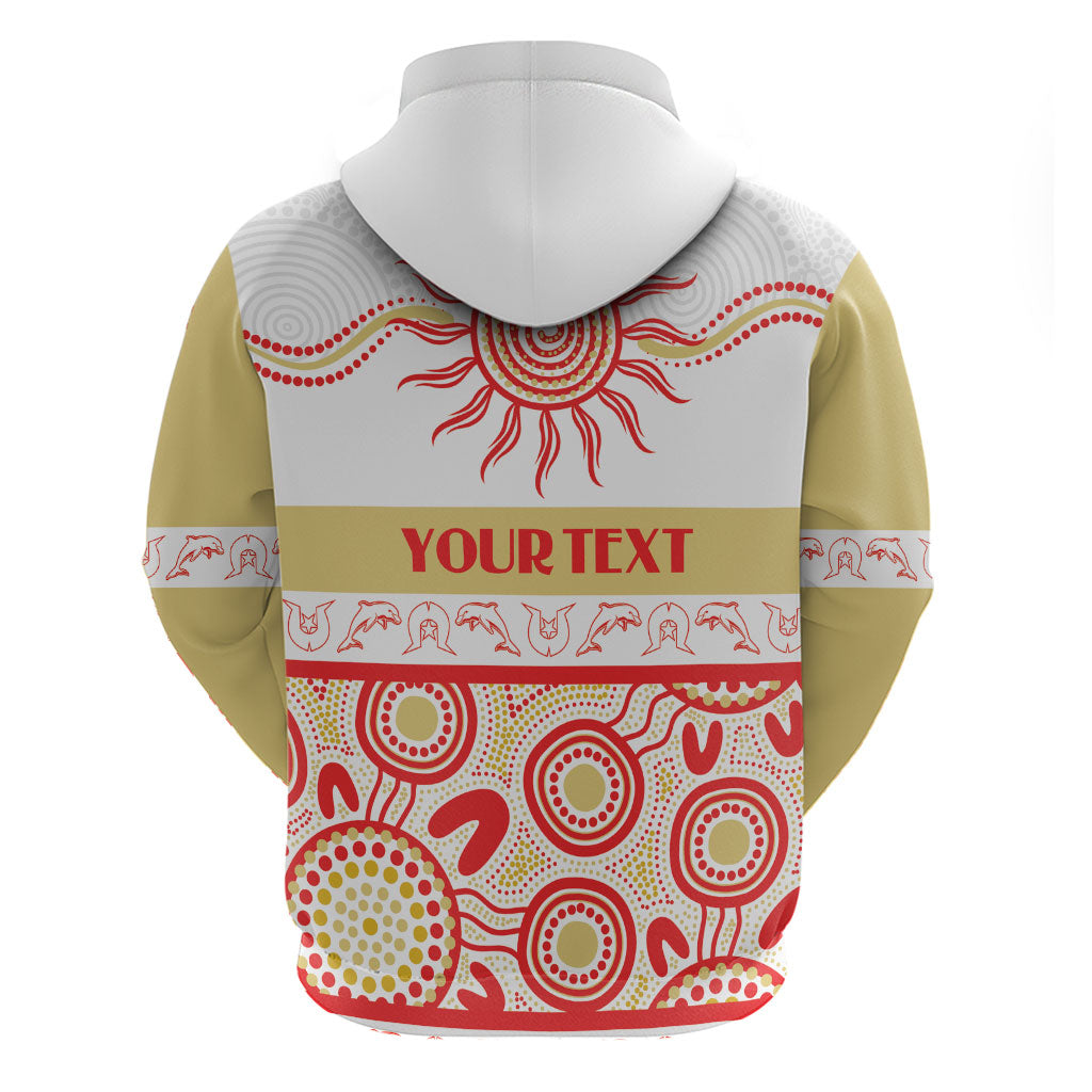 Dolphins NAIDOC Week Personalised Zip Hoodie Aboriginal Torres Strait Islanders Vibe