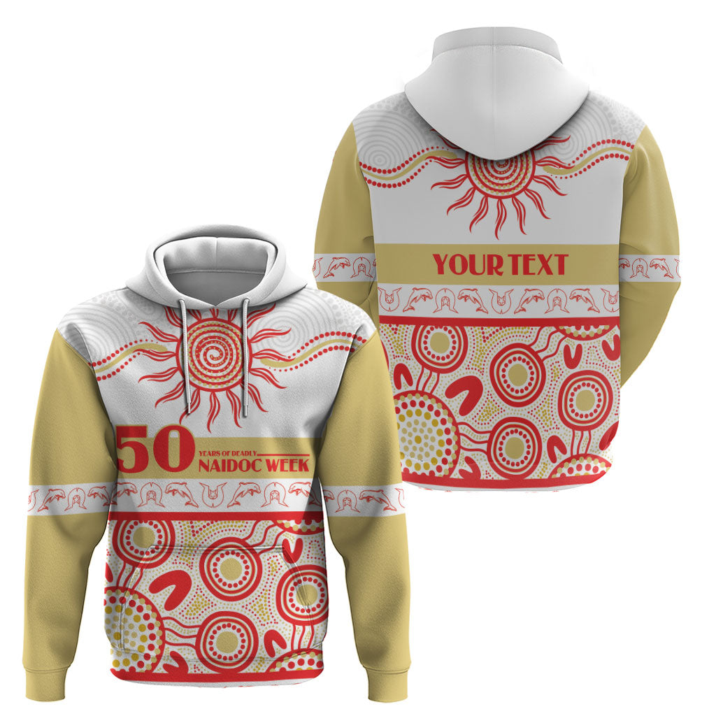 Dolphins NAIDOC Week Personalised Zip Hoodie Aboriginal Torres Strait Islanders Vibe