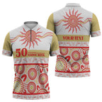 Dolphins NAIDOC Week Personalised Zipper Polo Shirt Aboriginal Torres Strait Islanders Vibe