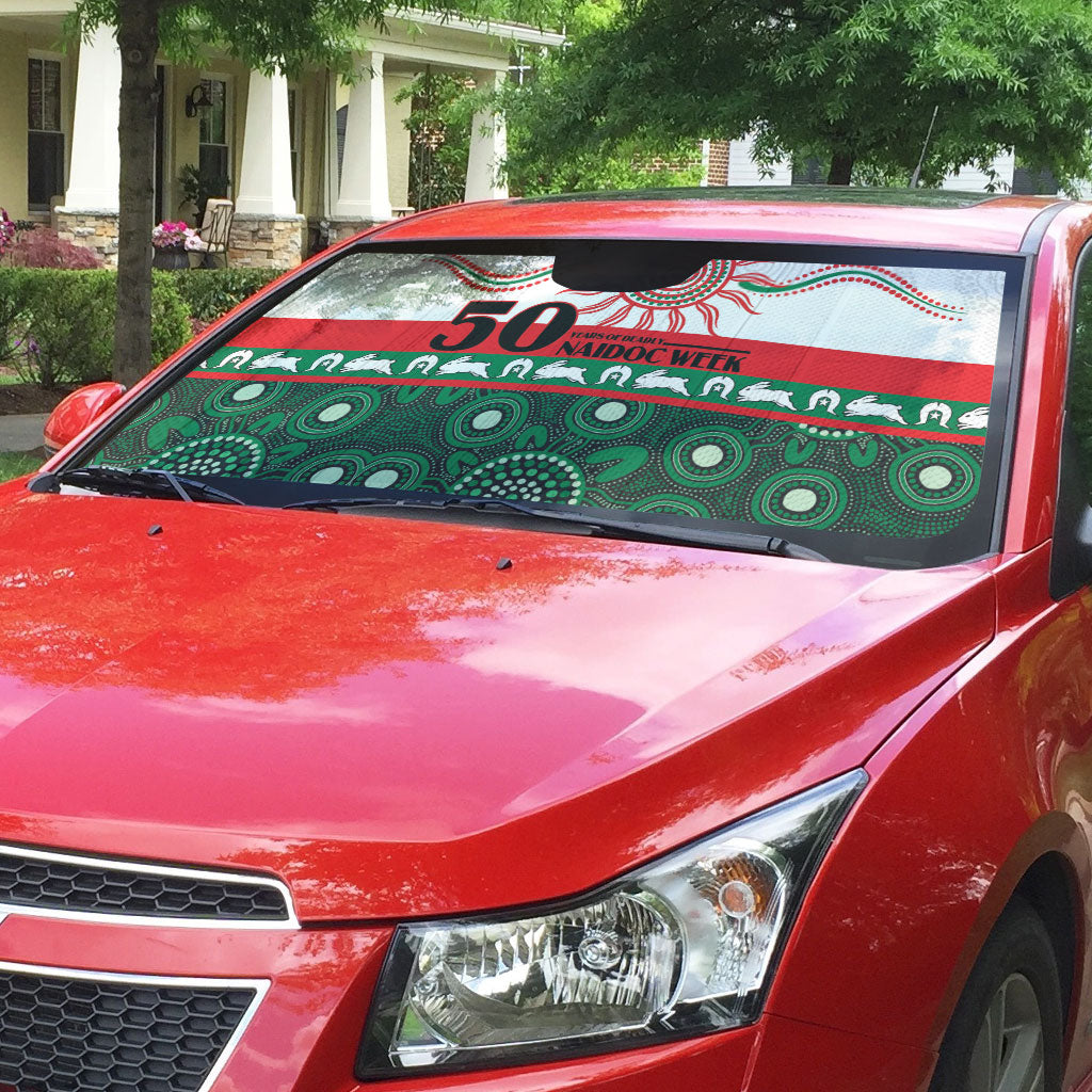 Rabbitohs NAIDOC Week Auto Sun Shade Aboriginal Torres Strait Islanders Vibe