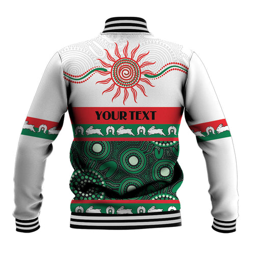 Rabbitohs NAIDOC Week Personalised Baseball Jacket Aboriginal Torres Strait Islanders Vibe