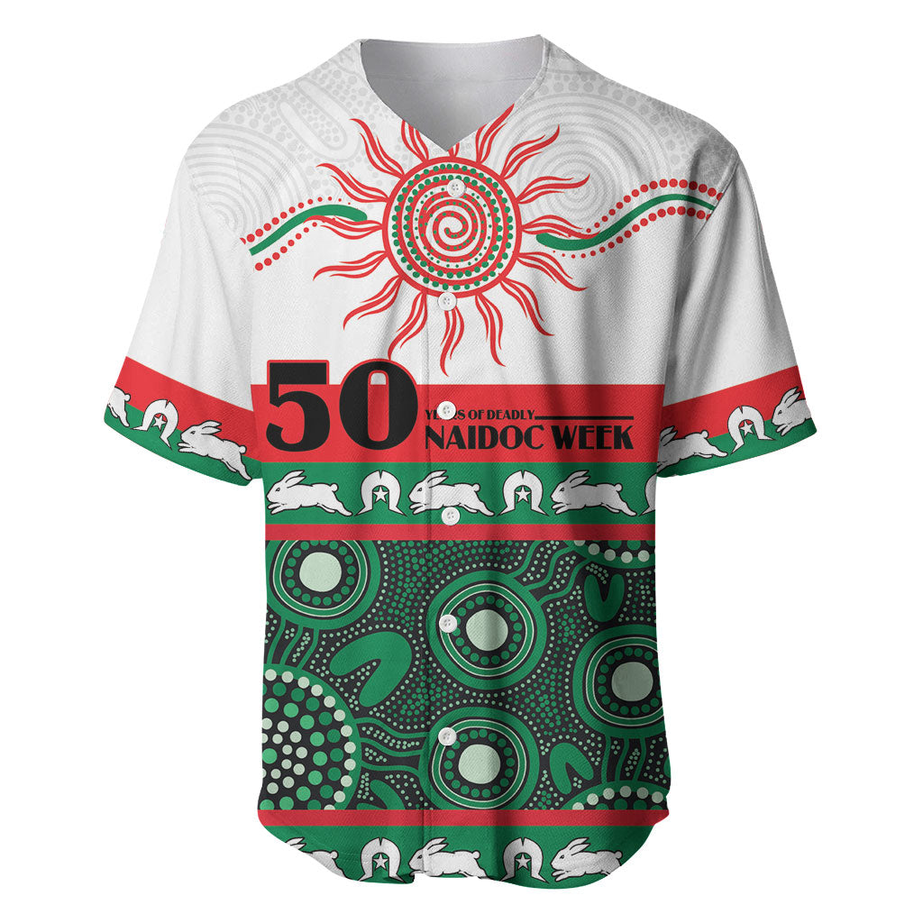 Rabbitohs NAIDOC Week Personalised Baseball Jersey Aboriginal Torres Strait Islanders Vibe