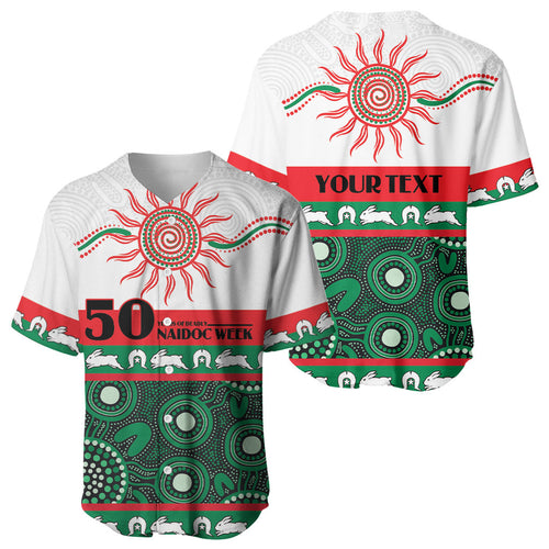 Rabbitohs NAIDOC Week Personalised Baseball Jersey Aboriginal Torres Strait Islanders Vibe