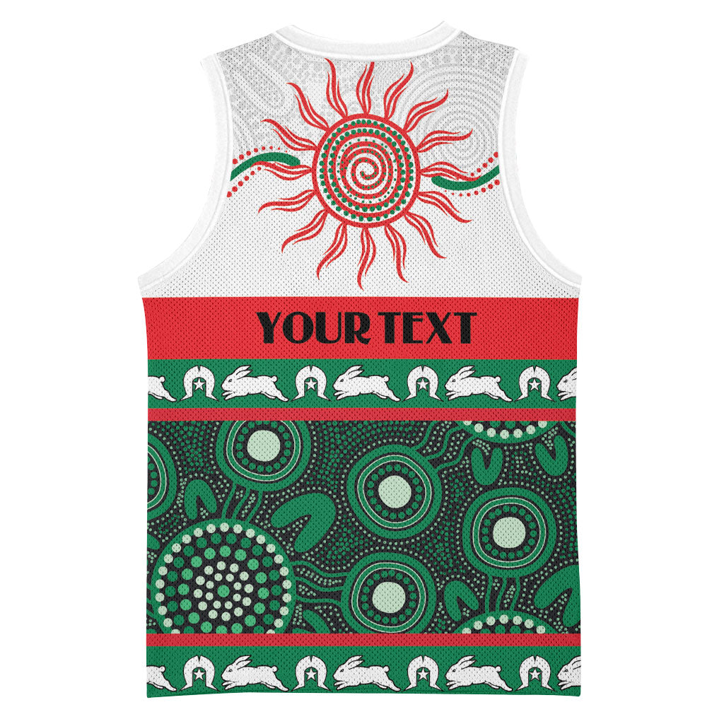 Rabbitohs NAIDOC Week Personalised Basketball Jersey Aboriginal Torres Strait Islanders Vibe