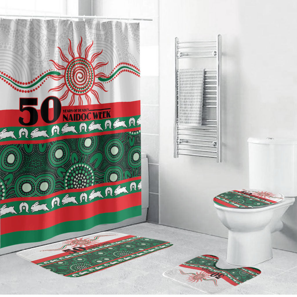 Rabbitohs NAIDOC Week Bathroom Set Aboriginal Torres Strait Islanders Vibe