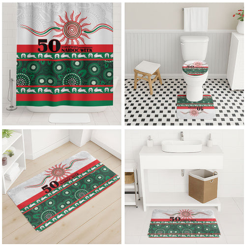 Rabbitohs NAIDOC Week Bathroom Set Aboriginal Torres Strait Islanders Vibe