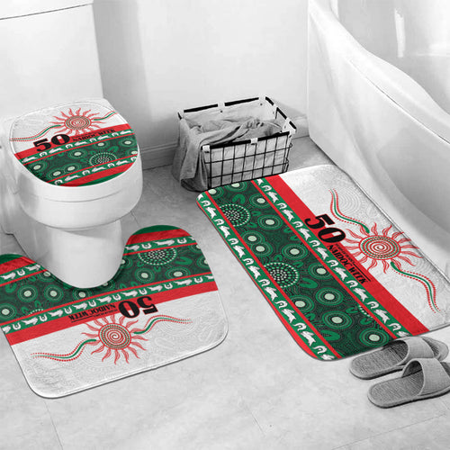 Rabbitohs NAIDOC Week Bathroom Set Aboriginal Torres Strait Islanders Vibe